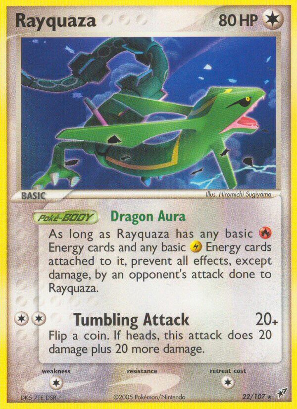 Rayquaza (22/107) (Theme Deck Exclusive) [EX: Deoxys] | Tables and Towers