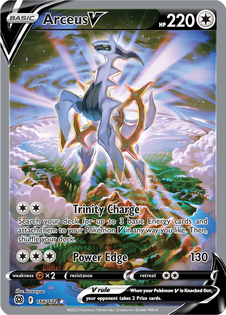 Arceus V (166/172) [Sword & Shield: Brilliant Stars] | Tables and Towers