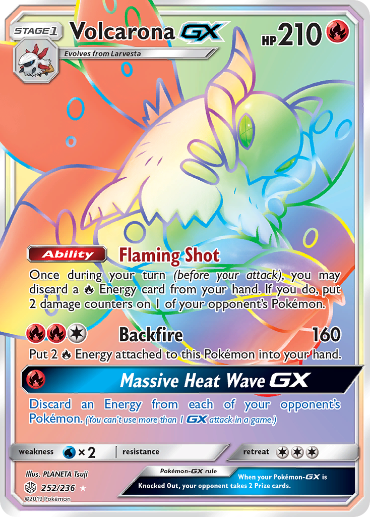 Volcarona GX (252/236) [Sun & Moon: Cosmic Eclipse] | Tables and Towers