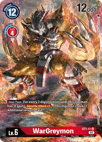 WarGreymon [ST1-11] (Premier Event) [Starter Deck: Gaia Red Promos] | Tables and Towers