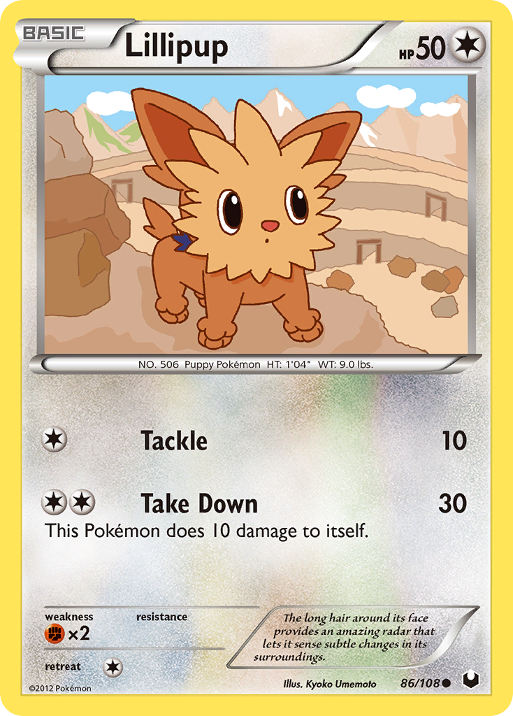 Lillipup (86/108) [Black & White: Dark Explorers] | Tables and Towers