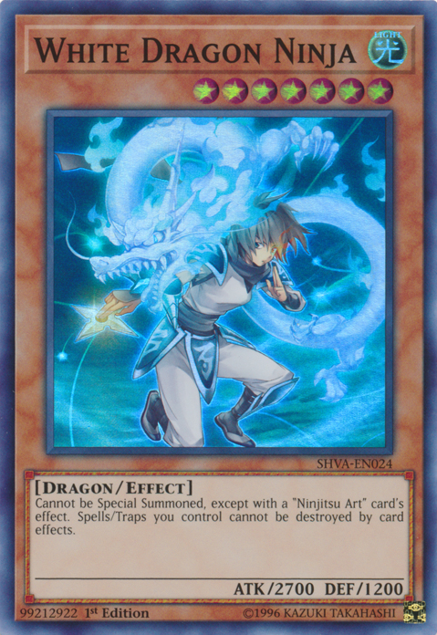 White Dragon Ninja [SHVA-EN024] Super Rare | Tables and Towers