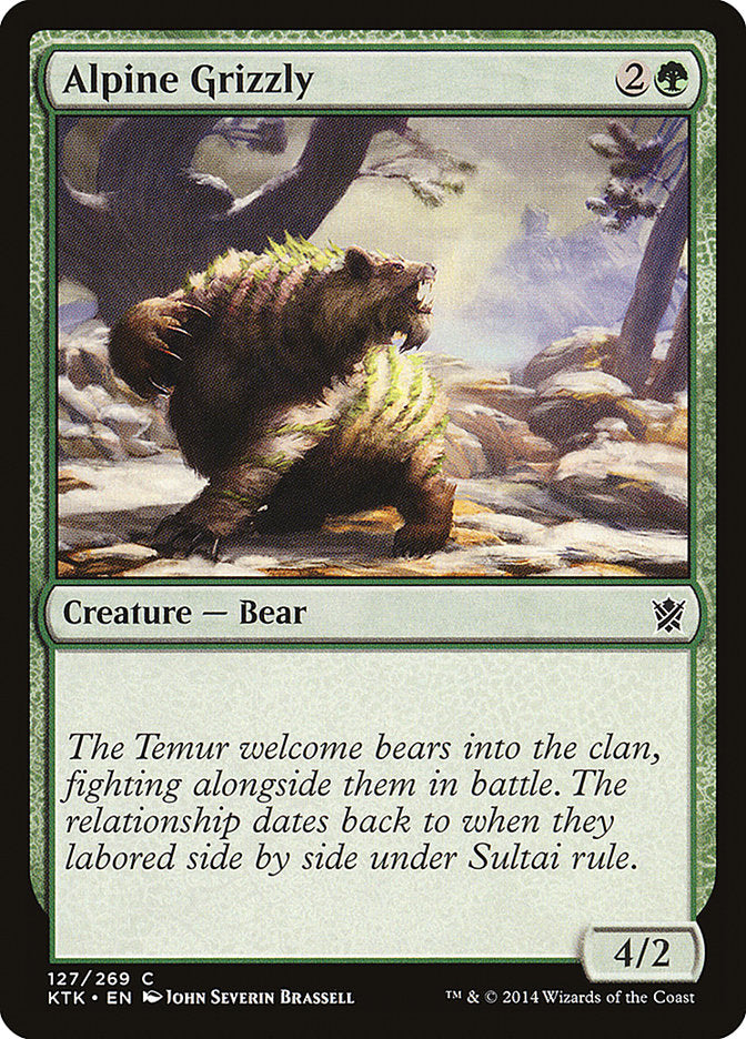 Alpine Grizzly [Khans of Tarkir] | Tables and Towers