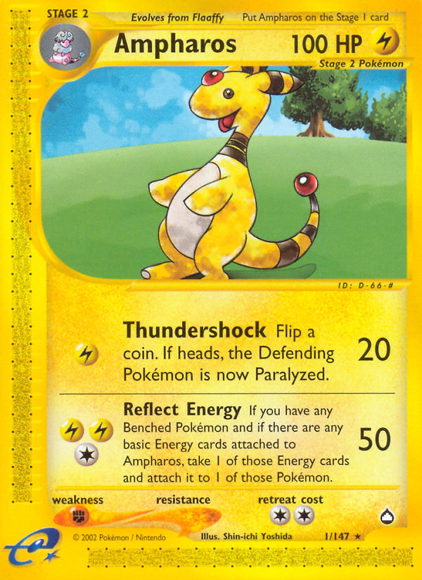 Ampharos (1/147) [Aquapolis] | Tables and Towers