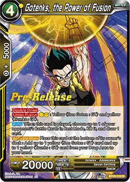 Gotenks, the Power of Fusion (BT10-112) [Rise of the Unison Warrior Prerelease Promos] | Tables and Towers