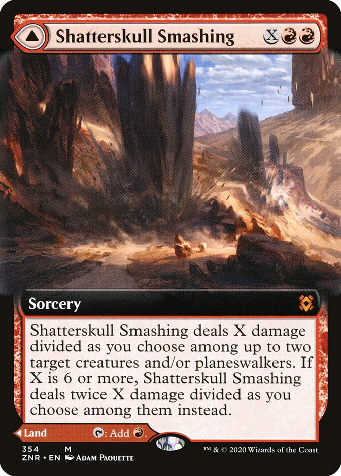 Shatterskull Smashing // Shatterskull, the Hammer Pass (Extended Art) [Zendikar Rising] | Tables and Towers