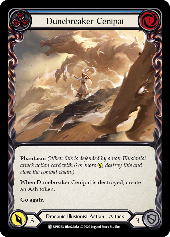 Dunebreaker Cenipai (Blue) [UPR023] (Uprising)  Rainbow Foil | Tables and Towers