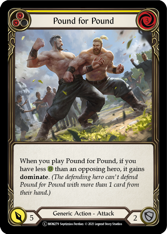 Pound for Pound (Yellow) [U-MON279] (Monarch Unlimited)  Unlimited Normal | Tables and Towers