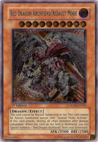 Red Dragon Archfiend/Assault Mode [CRMS-EN004] Ultimate Rare | Tables and Towers