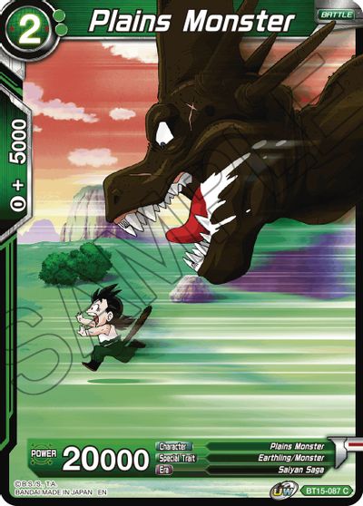 Plains Monster (BT15-087) [Saiyan Showdown] | Tables and Towers