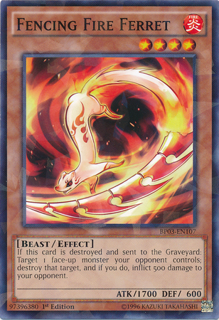 Fencing Fire Ferret [BP03-EN107] Shatterfoil Rare | Tables and Towers