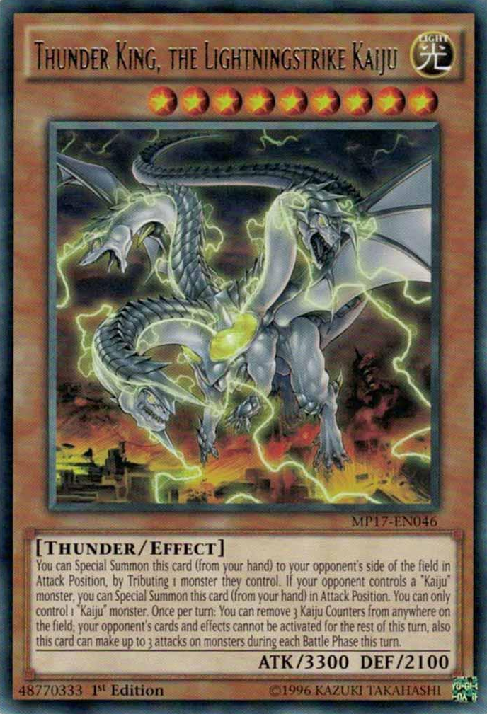 Thunder King, the Lightningstrike Kaiju [MP17-EN046] Rare | Tables and Towers