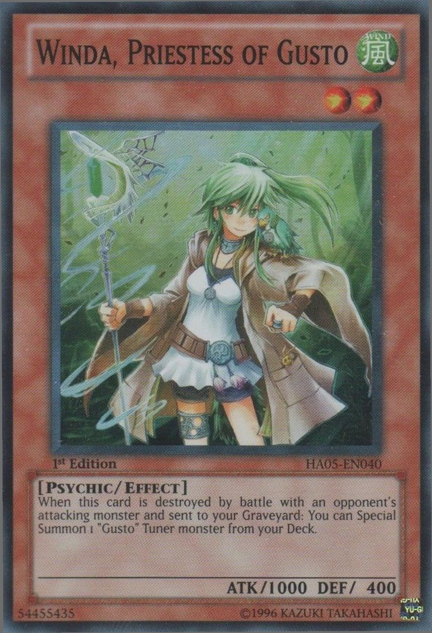 Winda, Priestess of Gusto [HA05-EN040] Super Rare | Tables and Towers