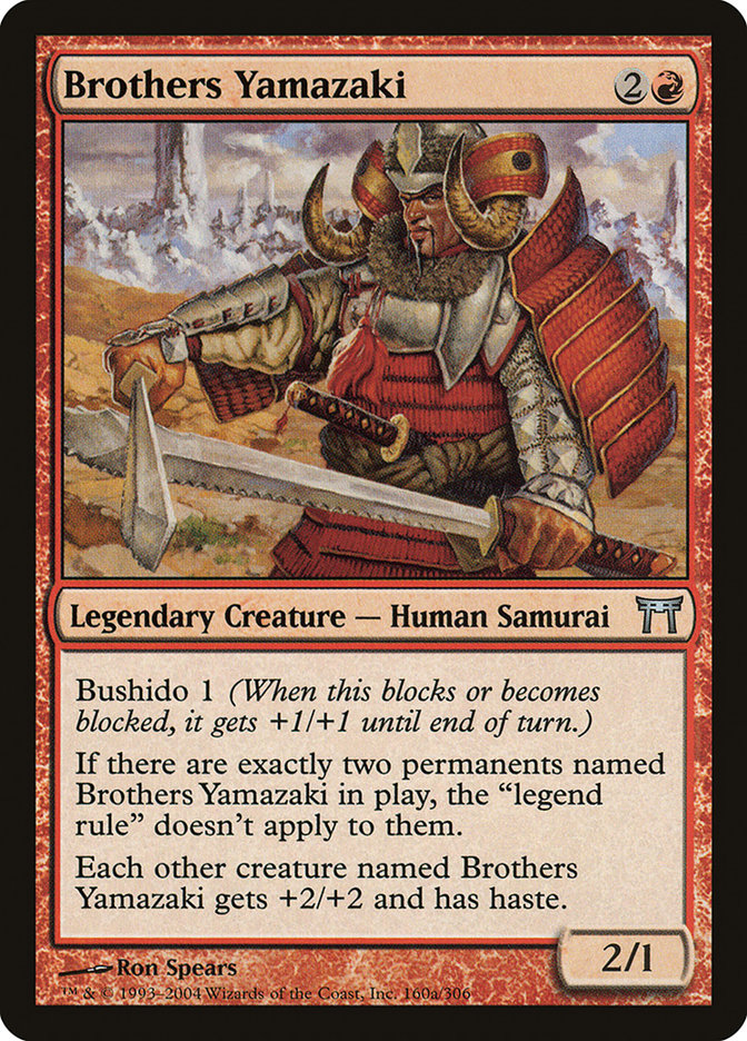 Brothers Yamazaki (160a/306) [Champions of Kamigawa] | Tables and Towers