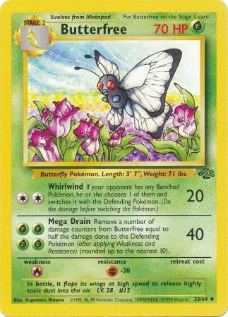 Butterfree (33/64) [Jungle Unlimited] | Tables and Towers