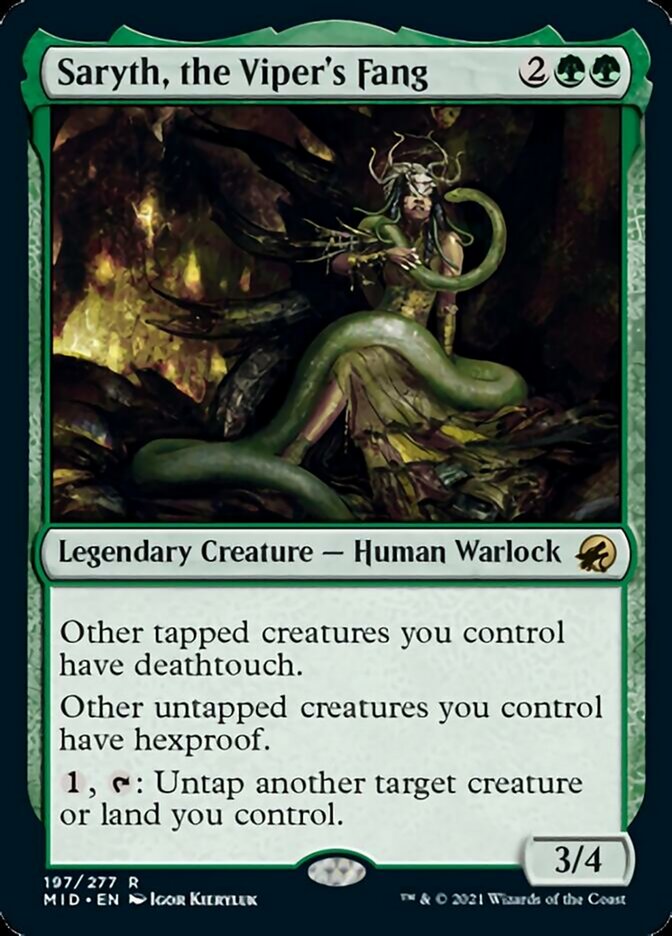 Saryth, the Viper's Fang [Innistrad: Midnight Hunt] | Tables and Towers