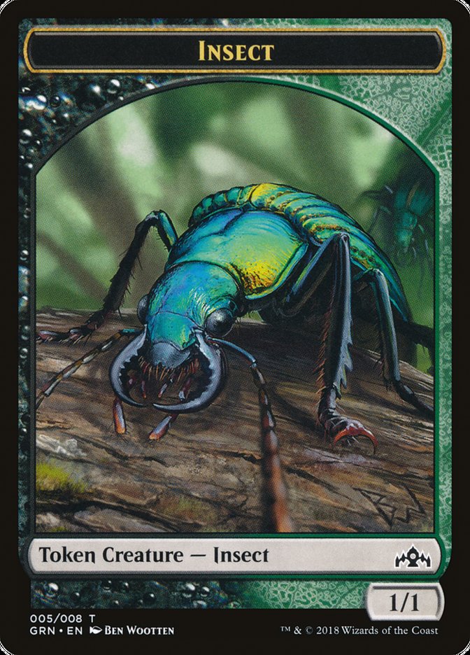 Saproling // Insect Double-Sided Token [Guilds of Ravnica Guild Kit Tokens] | Tables and Towers