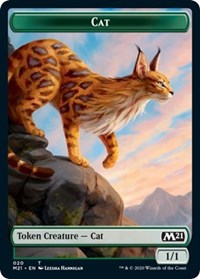 Cat (020) // Dog Double-Sided Token [Core Set 2021 Tokens] | Tables and Towers