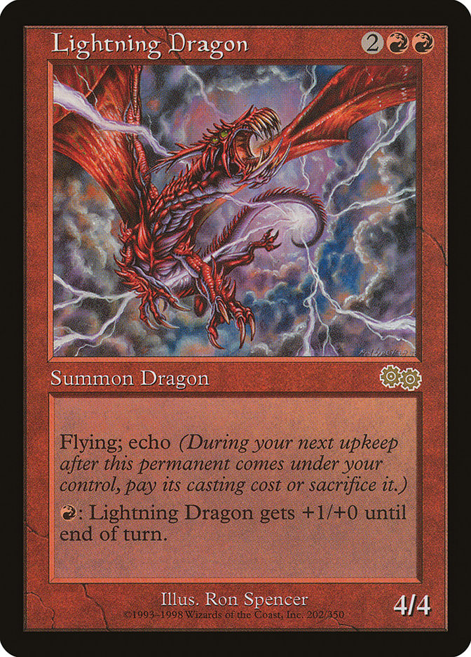 Lightning Dragon [Urza's Saga] | Tables and Towers