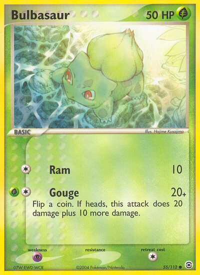 Bulbasaur (55/112) [EX: FireRed & LeafGreen] | Tables and Towers