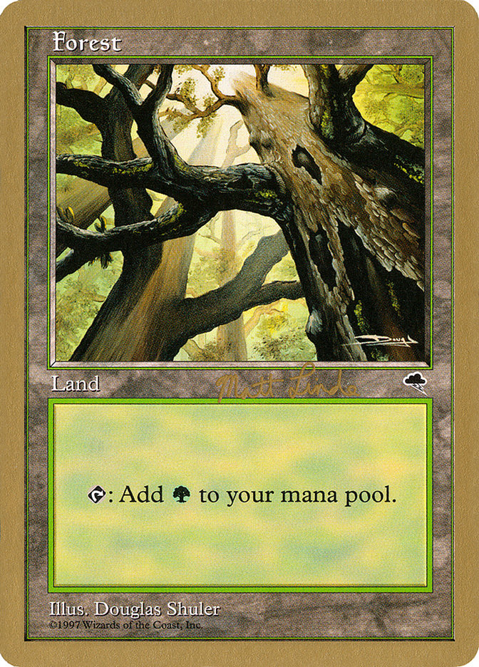 Forest (ml347a) (Matt Linde) [World Championship Decks 1999] | Tables and Towers