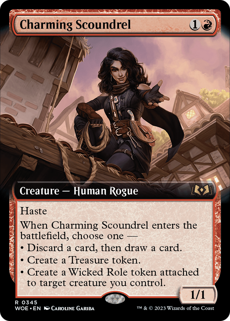 Charming Scoundrel (Extended Art) [Wilds of Eldraine] | Tables and Towers