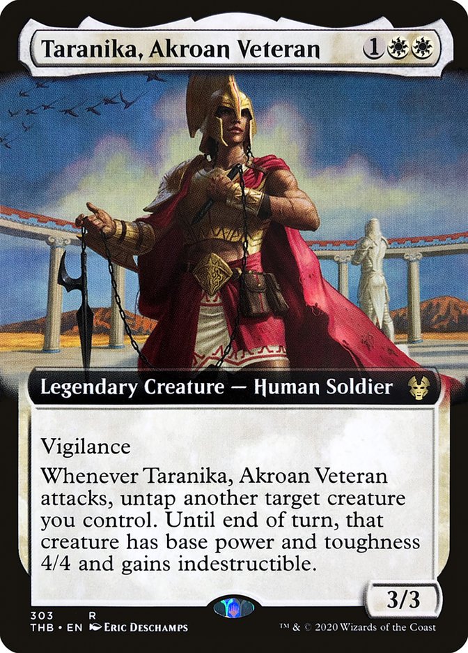 Taranika, Akroan Veteran (Extended Art) [Theros Beyond Death] | Tables and Towers