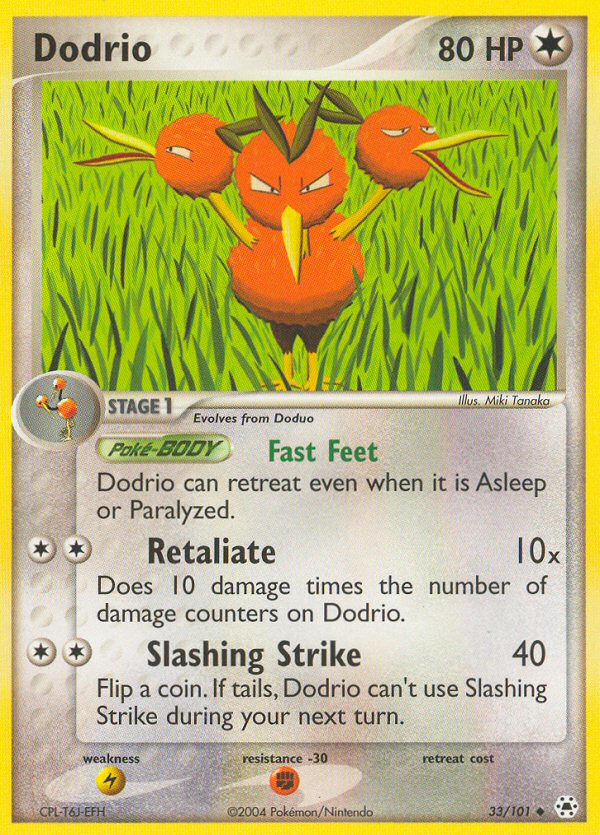 Dodrio (33/101) [EX: Hidden Legends] | Tables and Towers