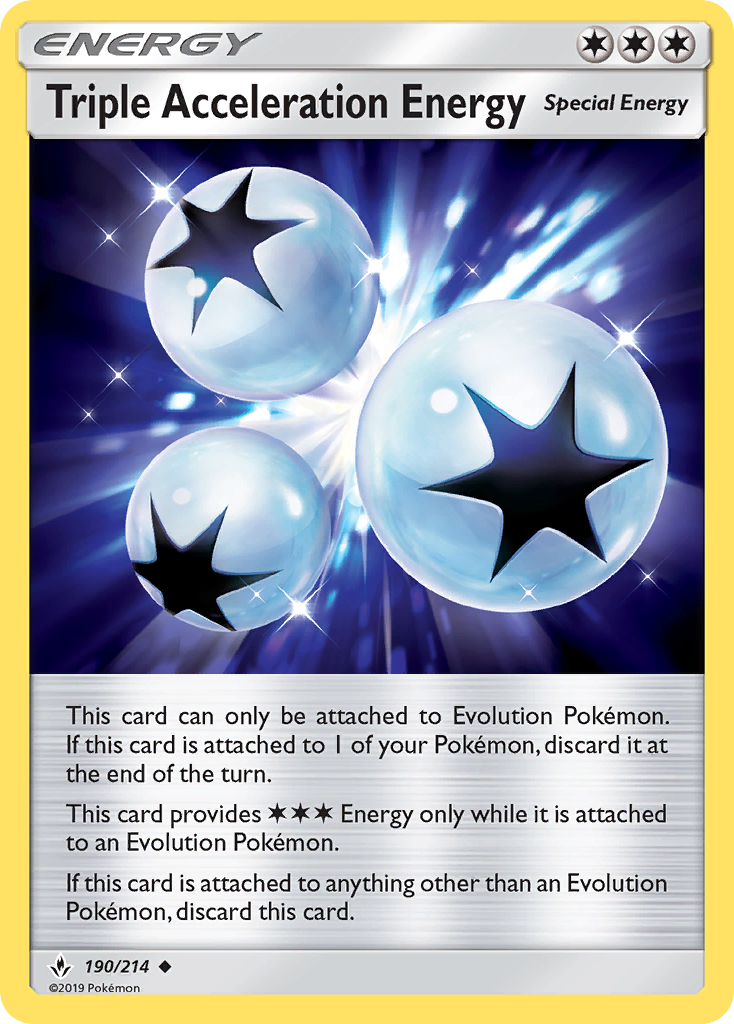 Triple Acceleration Energy (190/214) [Sun & Moon: Unbroken Bonds] | Tables and Towers