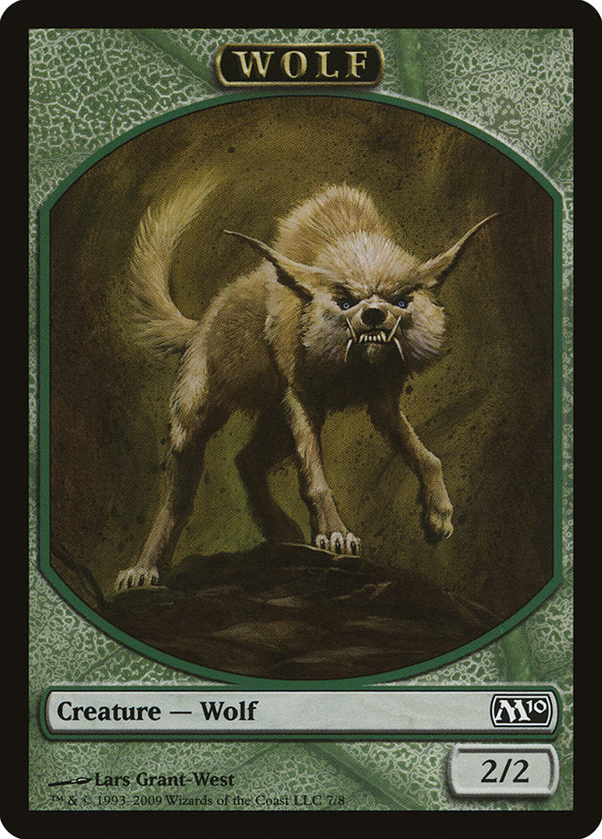 Wolf Token [Magic 2010 Tokens] | Tables and Towers