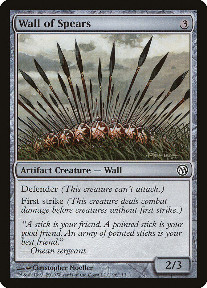 Wall of Spears [Duels of the Planeswalkers] | Tables and Towers