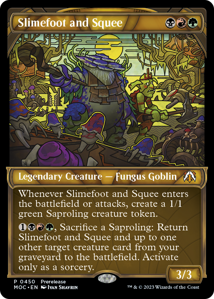 Slimefoot and Squee (Showcase Planar Booster Fun) [March of the Machine Commander Prerelease Promos] | Tables and Towers