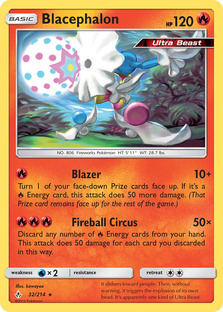 Blacephalon (32/214) [Sun & Moon: Unbroken Bonds] | Tables and Towers