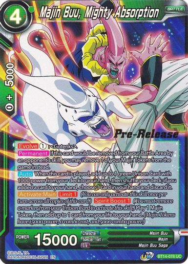 Majin Buu, Mighty Absorption (BT14-078) [Cross Spirits Prerelease Promos] | Tables and Towers