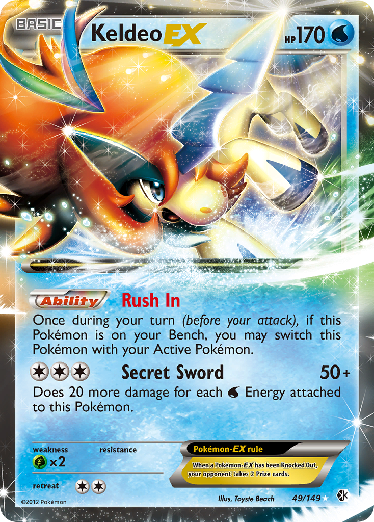 Keldeo EX (49/149) [Black & White: Boundaries Crossed] | Tables and Towers