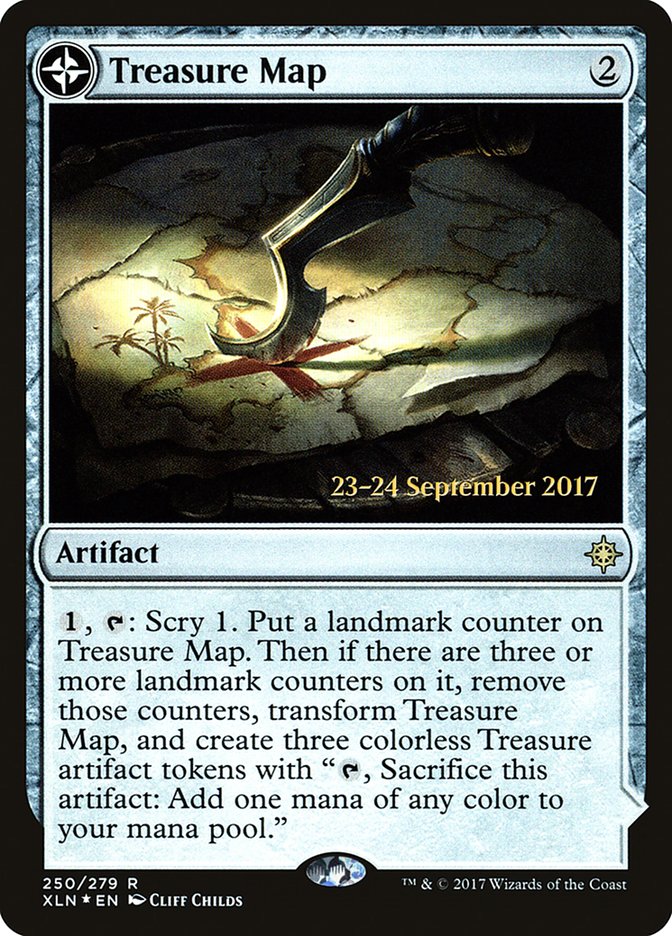 Treasure Map // Treasure Cove [Ixalan Prerelease Promos] | Tables and Towers