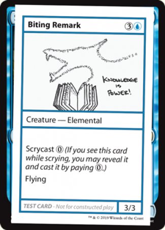 Biting Remark (2021 Edition) [Mystery Booster Playtest Cards] | Tables and Towers