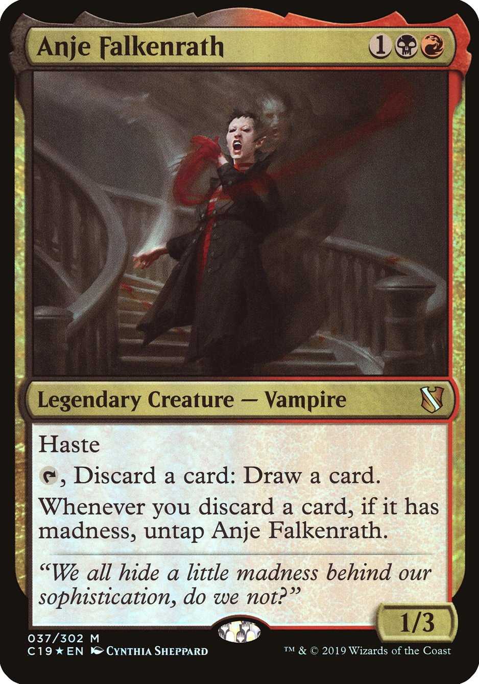 Anje Falkenrath (Oversized) [Commander 2019 Oversized] | Tables and Towers