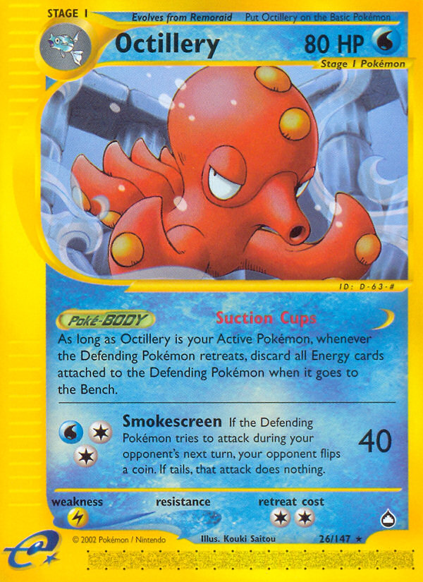 Octillery (26/147) [Aquapolis] | Tables and Towers