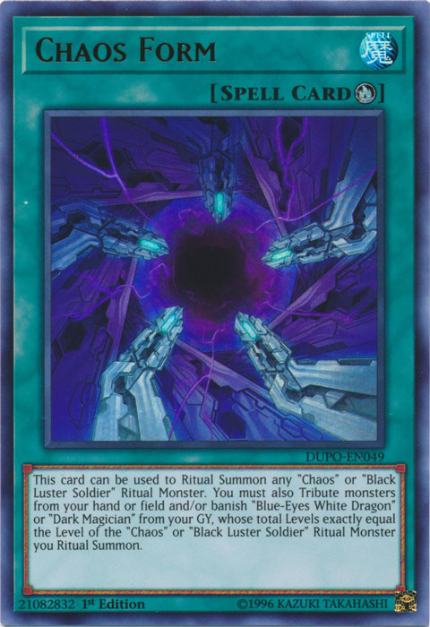 Chaos Form [DUPO-EN049] Ultra Rare | Tables and Towers