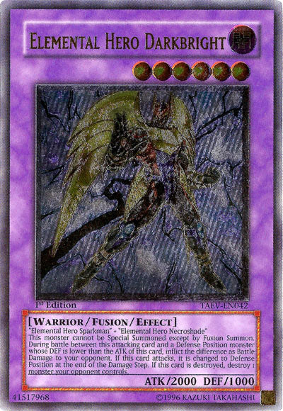 Elemental Hero Darkbright [TAEV-EN042] Ultimate Rare | Tables and Towers