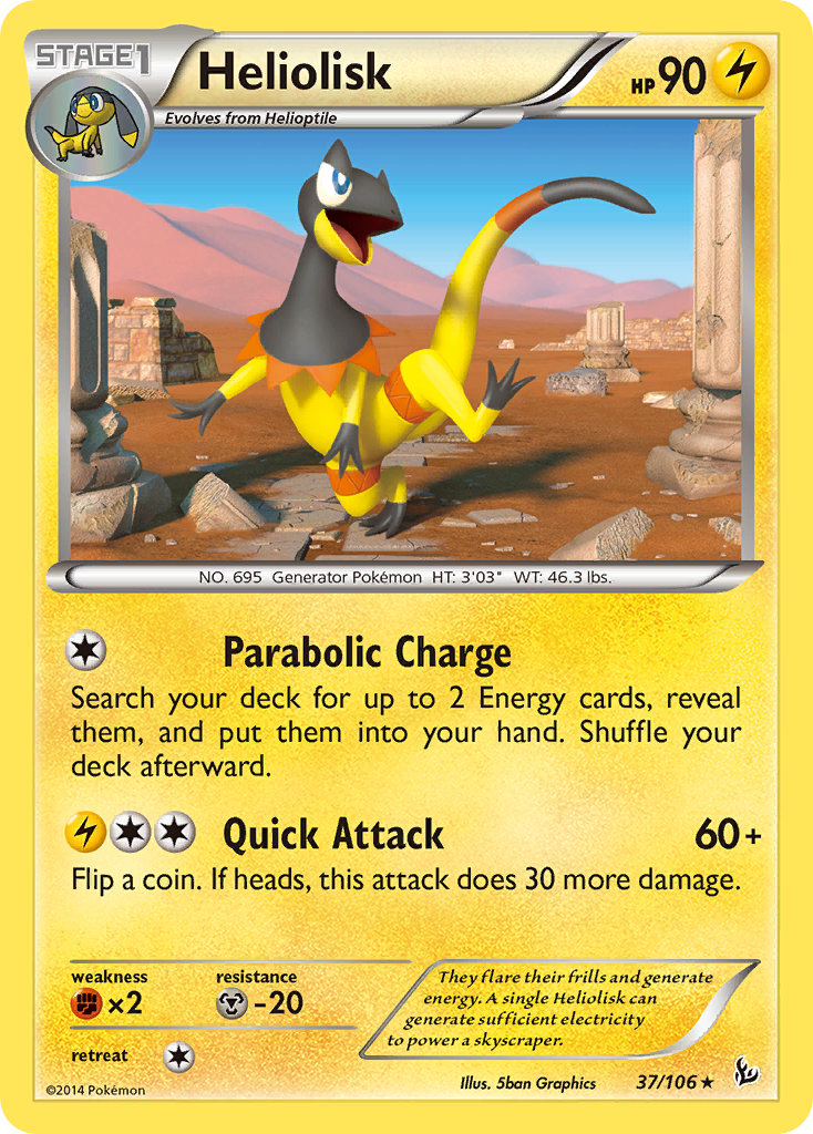 Heliolisk (37/106) [XY: Flashfire] | Tables and Towers