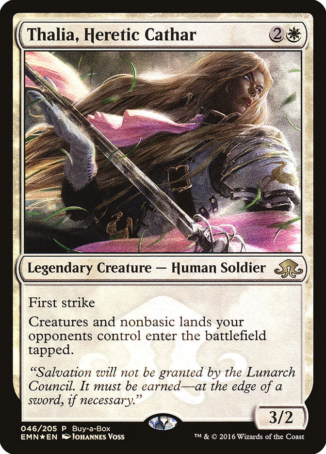 Thalia, Heretic Cathar (Buy-A-Box) [Eldritch Moon Promos] | Tables and Towers