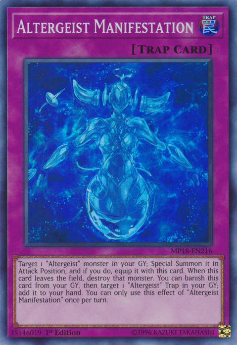 Altergeist Manifestation [MP18-EN216] Super Rare | Tables and Towers