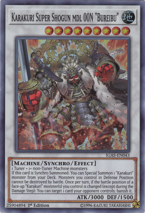 Karakuri Super Shogun mdl 00N "Bureibu" [IGAS-EN043] Super Rare | Tables and Towers