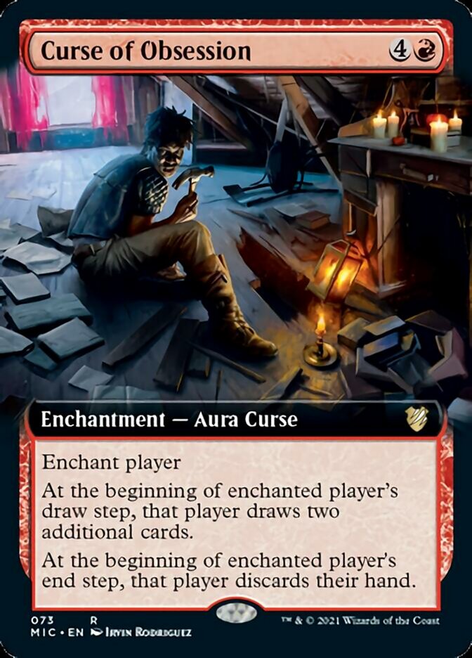 Curse of Obsession (Extended Art) [Innistrad: Midnight Hunt Commander] | Tables and Towers
