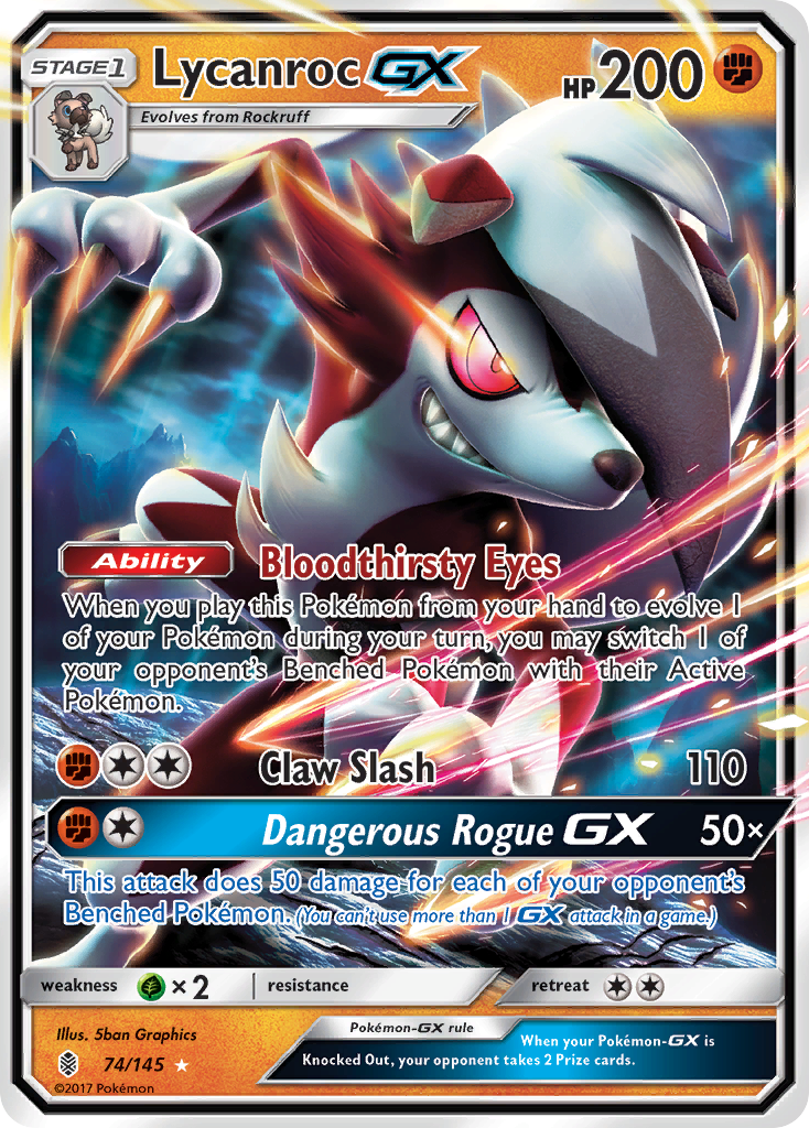 Lycanroc GX (74/145) [Sun & Moon: Guardians Rising] | Tables and Towers