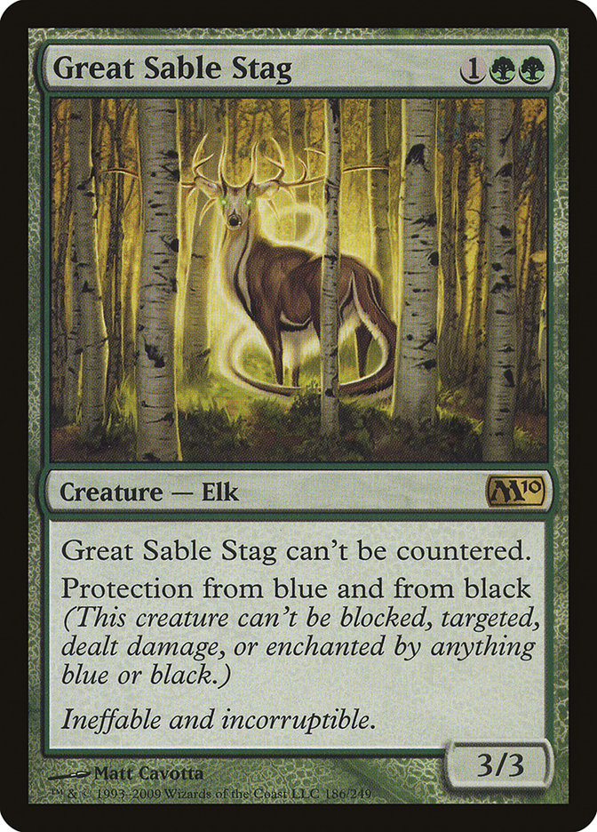 Great Sable Stag [Magic 2010] | Tables and Towers