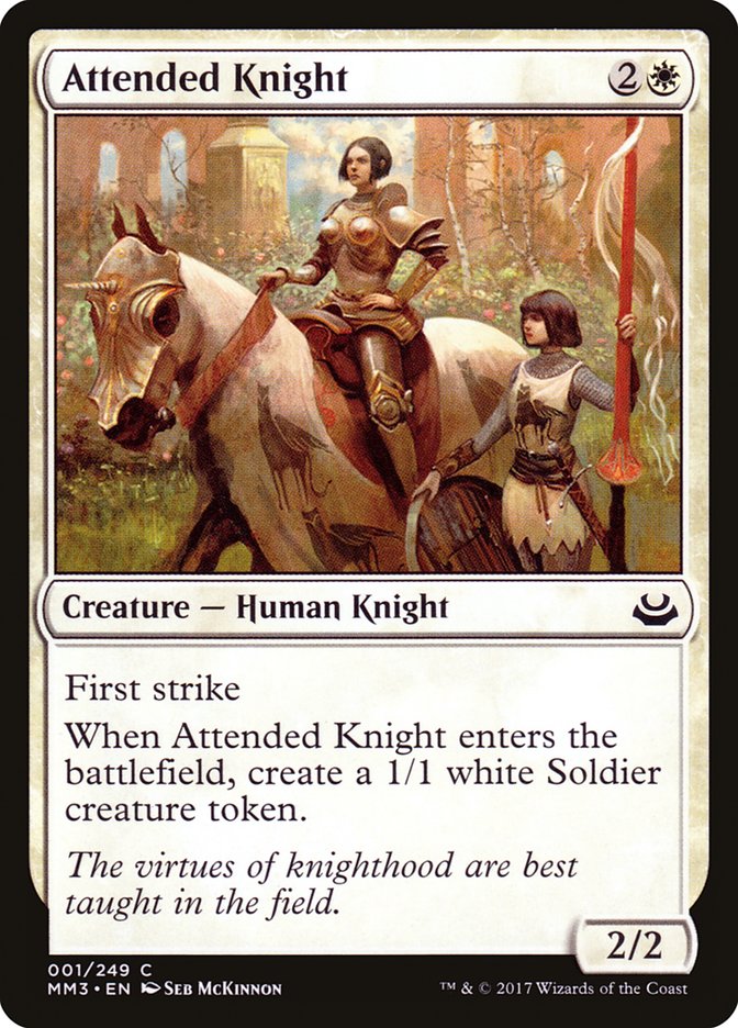 Attended Knight [Modern Masters 2017] | Tables and Towers