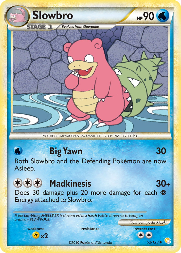 Slowbro (52/123) [HeartGold & SoulSilver: Base Set] | Tables and Towers